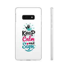 Charger l'image dans la galerie, Coque de téléphone transparente "Keep calm and sign"