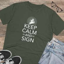 Charger l'image dans la galerie, T-shirt unisexe "Keep calm and sign" 1