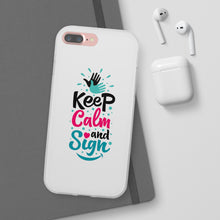 Charger l'image dans la galerie, Coque de téléphone transparente "Keep calm and sign"