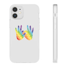 Charger l'image dans la galerie, Coque de téléphone transparente "Solidarité" en langue des signes