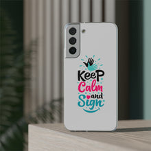 Charger l'image dans la galerie, Coque de téléphone transparente "Keep calm and sign"
