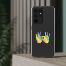 Charger l'image dans la galerie, Coque de téléphone transparente "Solidarité" en langue des signes