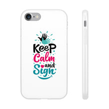 Charger l'image dans la galerie, Coque de téléphone transparente "Keep calm and sign"