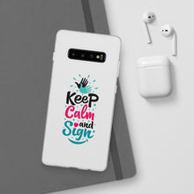 Charger l'image dans la galerie, Coque de téléphone transparente "Keep calm and sign"