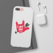Charger l'image dans la galerie, Coque de téléphone transparente "I love you" en langue des signes 2