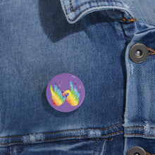 Charger l'image dans la galerie, Pin's violet "Solidarité" en langue des signes (10 pièces)