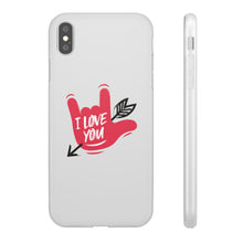 Charger l'image dans la galerie, Coque de téléphone transparente "I love you" en langue des signes 2