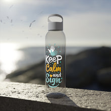 Charger l'image dans la galerie, Bouteille d'eau en tritan "Keep calm and sign"