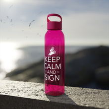Charger l'image dans la galerie, Bouteille d'eau en tritan "Keep calm and sign" 2