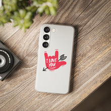 Charger l'image dans la galerie, Coque de téléphone transparente "I love you" en langue des signes 2