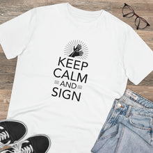 Charger l'image dans la galerie, T-shirt unisexe "Keep calm and sign" 1