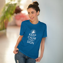 Charger l'image dans la galerie, T-shirt unisexe "Keep calm and sign" 1