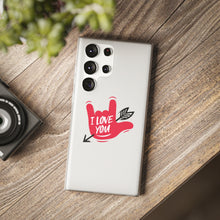 Charger l'image dans la galerie, Coque de téléphone transparente "I love you" en langue des signes 2