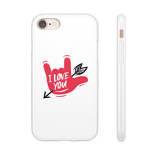 Charger l'image dans la galerie, Coque de téléphone transparente "I love you" en langue des signes 2