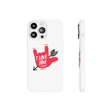 Charger l'image dans la galerie, Coque de téléphone transparente "I love you" en langue des signes 2
