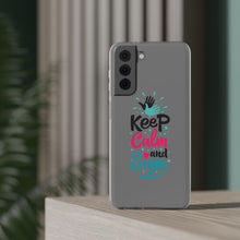 Charger l'image dans la galerie, Coque de téléphone transparente "Keep calm and sign"