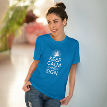 Charger l'image dans la galerie, T-shirt unisexe "Keep calm and sign" 1