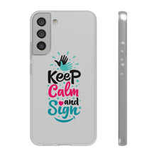 Charger l'image dans la galerie, Coque de téléphone transparente "Keep calm and sign"