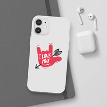 Charger l'image dans la galerie, Coque de téléphone transparente "I love you" en langue des signes 2