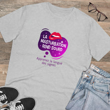 Charger l'image dans la galerie, T-shirt unisexe - "La masturbation rend sourd" 2