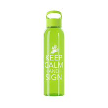 Charger l'image dans la galerie, Bouteille d'eau en tritan "Keep calm and sign" 2