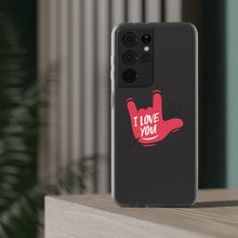 Charger l'image dans la galerie, Coque de téléphone transparente "I love you" en langue des signes 2