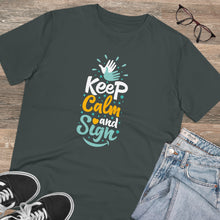 Charger l'image dans la galerie, T-shirt unisexe "Keep calm and sign" 2