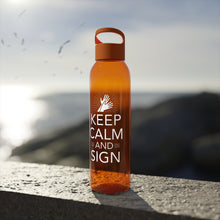 Charger l'image dans la galerie, Bouteille d'eau en tritan "Keep calm and sign" 2