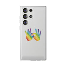 Charger l'image dans la galerie, Coque de téléphone transparente "Solidarité" en langue des signes