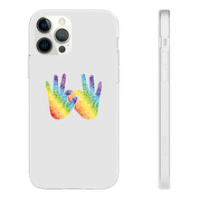 Charger l'image dans la galerie, Coque de téléphone transparente "Solidarité" en langue des signes