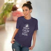 Charger l'image dans la galerie, T-shirt unisexe "Keep calm and sign" 1