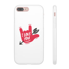 Charger l'image dans la galerie, Coque de téléphone transparente "I love you" en langue des signes 2