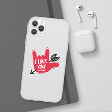 Charger l'image dans la galerie, Coque de téléphone transparente "I love you" en langue des signes 2