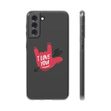 Charger l'image dans la galerie, Coque de téléphone transparente "I love you" en langue des signes 2