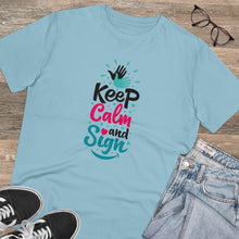 Charger l'image dans la galerie, T-shirt unisexe "Keep calm and sign" 2