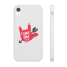 Charger l'image dans la galerie, Coque de téléphone transparente "I love you" en langue des signes 2