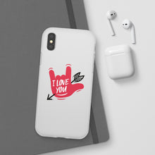 Charger l'image dans la galerie, Coque de téléphone transparente "I love you" en langue des signes 2