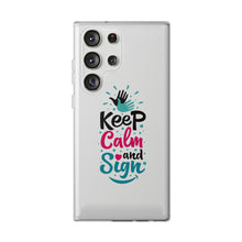 Charger l'image dans la galerie, Coque de téléphone transparente "Keep calm and sign"