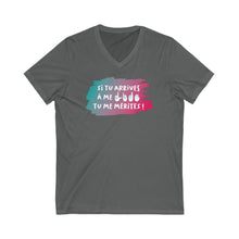 Charger l'image dans la galerie, T-shirt à col V unisexe "Si tu arrives à me lire, tu me mérites !"