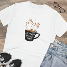 Charger l'image dans la galerie, T-shirt unisexe - "J'peux pas, j'ai café signe" 2