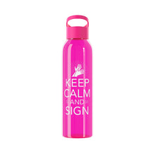 Charger l'image dans la galerie, Bouteille d'eau en tritan "Keep calm and sign" 2