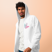 Charger l'image dans la galerie, Sweat à capuche unisexe à fermeture éclair "I love you"