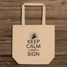 Charger l'image dans la galerie, Tote Bag "Keep calm and sign"