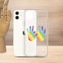 Charger l'image dans la galerie, Coque de téléphone transparente pour iPhone « Solidarité » en langue des signes
