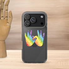 Charger l'image dans la galerie, Coque de téléphone transparente pour iPhone « Solidarité » en langue des signes