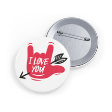 Charger l&#39;image dans la galerie, Pin&#39;s &quot;I love you&quot; (10 pièces)
