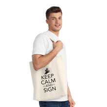 Charger l&#39;image dans la galerie, Tote Bag &quot;Keep calm and sign&quot;
