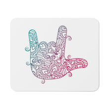 Charger l&#39;image dans la galerie, Tapis de souris &quot;I love you&quot; en langue des signes 2
