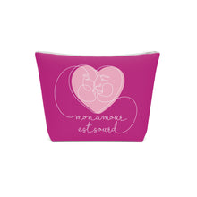 Charger l&#39;image dans la galerie, Sac à cosmétiques &quot;Mon amour est sourd&quot; Rose
