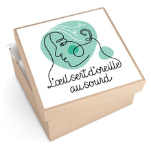 Charger l&#39;image dans la galerie, Sticker &quot;L&#39;œil sert d&#39;oreille au Sourd&quot;
